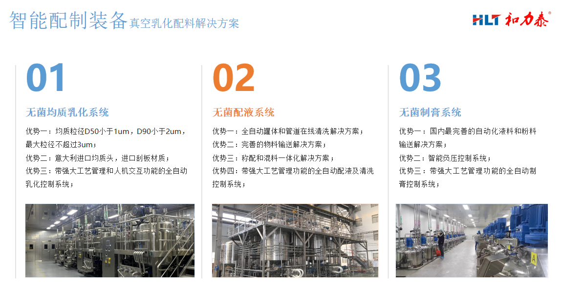 和力泰智能配制装备-真空乳化配料解决方案